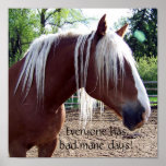 Everyone has bad mane days! print
