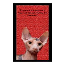 "Everyone Has Character." posters by Pamela48 "Everyone Has Character." posters