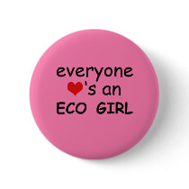 Everyone Hearts an Eco Girl buttons by AlliCo Everyone Hearts an Eco Girl buttons