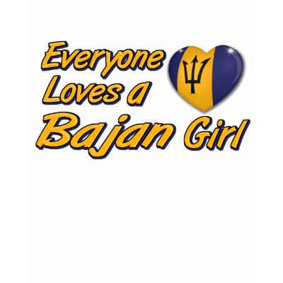 Everyone loves a Bajan Girl Tee Shirt by afrocaribbean