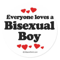 Everyone loves a bisexual stickers by humortees Everyone loves a bisexual stickers