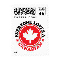 Everyone Loves a Canadian! postage