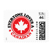 Everyone Loves a Canadian! postage by visualnewbie Everyone Loves a Canadian! postage
