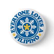Everyone Loves a Filipino - Blue buttons
