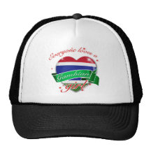 Everyone Loves A Gambian Girl Trucker Hats