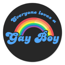 Everyone loves a Gay Boy Sticker stickers