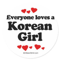 Everyone loves a Korean girl stickers