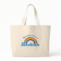 Everyone loves a Lesbian T-shirt Bags
