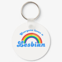 Everyone loves a Lesbian T-shirt keychains