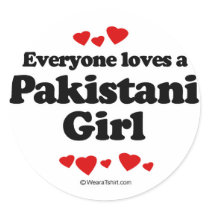 Everyone loves a Pakistani girl stickers