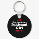 Everyone Loves a Pakistani Girl T-shirt keychains