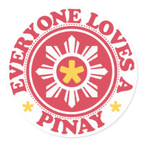 Everyone Loves a Pinay - Red stickers