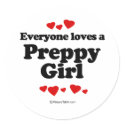 Everyone Loves a Preppy Girl T-shirt stickers