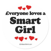 Everyone loves a Smart girl stickers