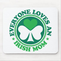 Everyone Loves an Irish Mom Mouse Mats