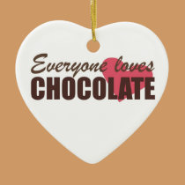 Everyone Loves Chocolate ornaments