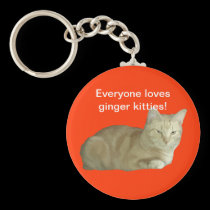 Everyone Loves Ginger Kitties Keychain keychains