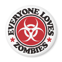 Everyone Loves Zombies - Red magnets