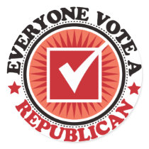 Everyone Vote A Republican stickers