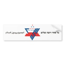 everyone wants peace bumper sticker