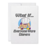 Everyone Wore Diapers Personalized Announcement
