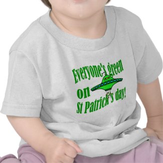 Everyone's green on St Patrick's day shirt