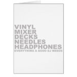 Everything A Good DJ Needs cards