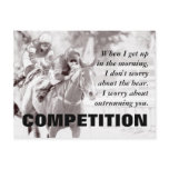 Everything between us becomes a competition post cards