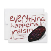 Everything happens for a RAISIN invitations by corebeammusic Everything happens for a RAISIN invitations