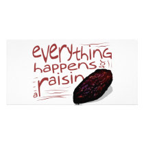 Everything happens for a RAISIN Photo Card Template