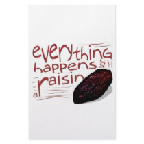 Everything happens for a RAISIN Stationery Paper