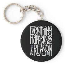 Everything Happens white Keychain keychains