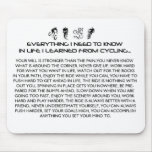 EVERYTHING I LEARNED-CYCLE MOUSE MATS
