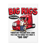 Everything is better with a BIG RIG! Trucker Shirt Postcards