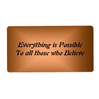 Everything is Possible label