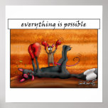 Everything is possible! Motivational Poster posters