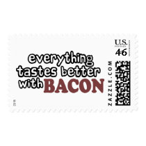 everything tastes better bacon postage
