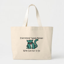 Everything Tastes Better With Cat Hair In It Canvas Bag