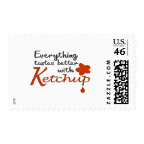 Everything Tastes Better With Ketchup Stamp