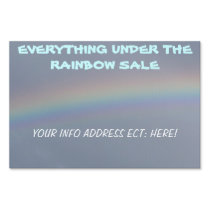 everything under the rainbow sale sign