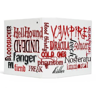 Everything Vampire zazzle_binder