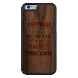 Everything Vintage Typography iPhone 6 Case Carved® Walnut iPhone 6 Bumper