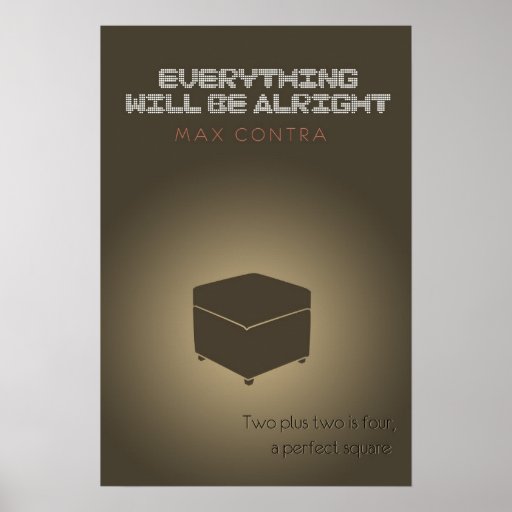 Everything Will Be Alright - Ottoman Poster