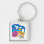 Everything's Just Beachy Key Chain