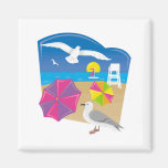 Everything's Just Beachy Refrigerator Magnet