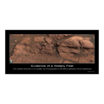 Evidence of a Watery Past on Mars posters