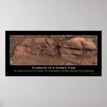 Evidence of a Watery Past on Mars Print