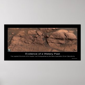 Evidence of a Watery Past on Mars Print