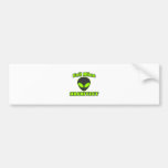 Evil Alien Architect Bumper Sticker