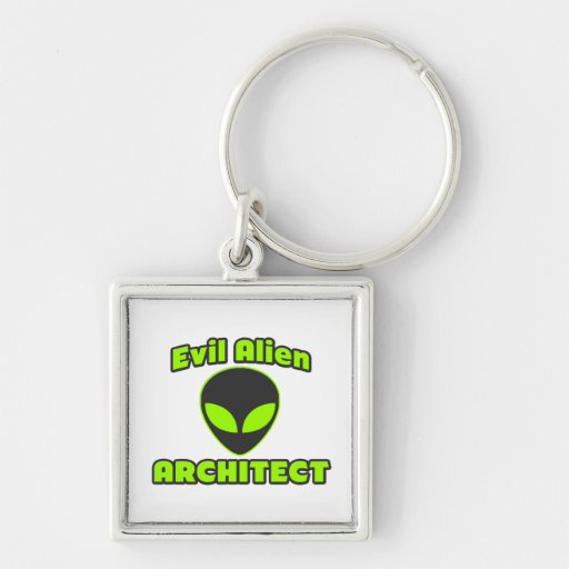 Evil Alien Architect Keychains